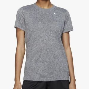 Nike Women's Heather Gray Short Sleeve Tee Size L